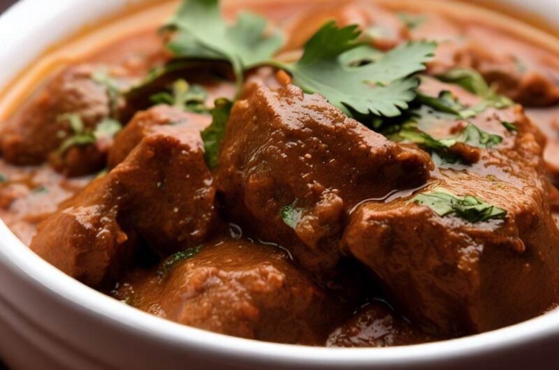 Fiery Chettinad Mutton Curry with Coconut Milk